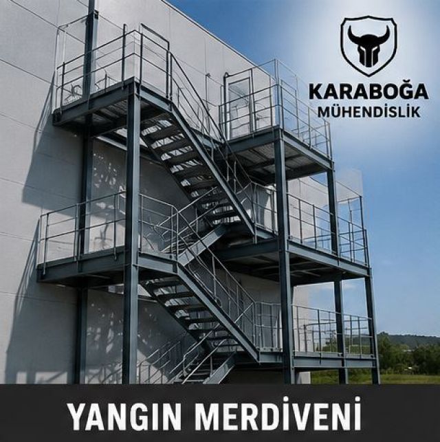 Maltepe Yangın Merdiveni İmalatı ve Montajı | Karaboğa Mühendislik